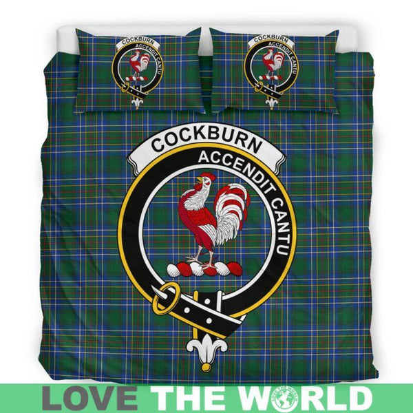 Cockburn Ancient Clan Badge Tartan Bedding Set K5