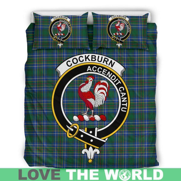 Cockburn Ancient Clan Badge Tartan Bedding Set K5