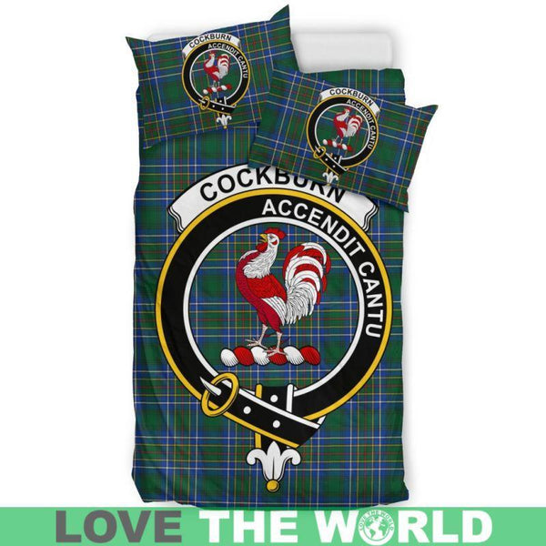 Cockburn Ancient Clan Badge Tartan Bedding Set K5