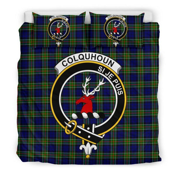 Colquhoun Modern Clan Badge Tartan Bedding Set K5