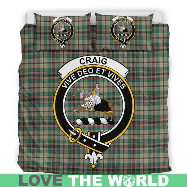 Craig Ancient Clan Badge Tartan Bedding Set K5