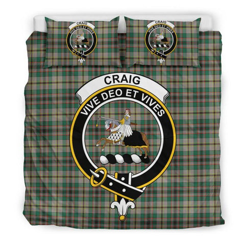 Craig Ancient Clan Badge Tartan Bedding Set K5