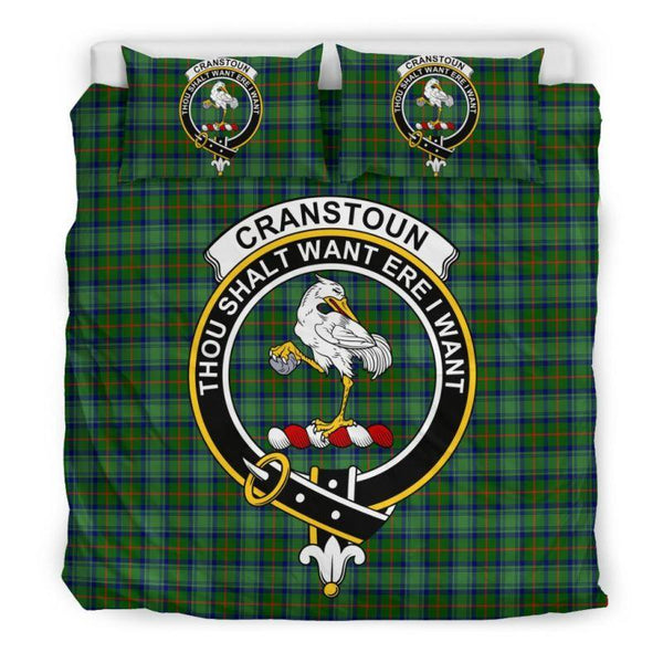 Cranstoun Modern Clan Badge Tartan Bedding Set K5