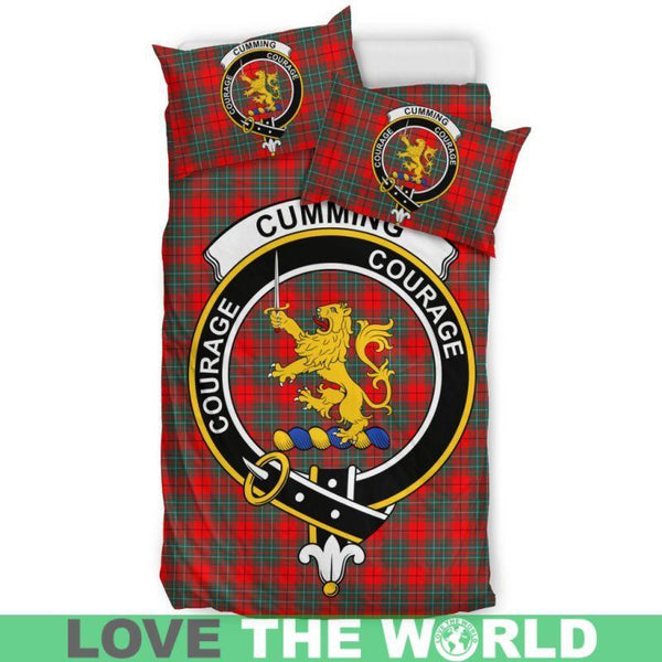 Cumming Modern Clan Badge Tartan Bedding Set K5