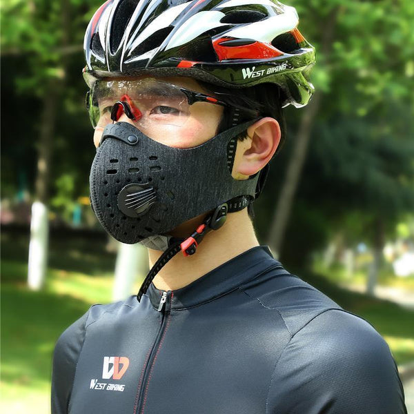 Non-medical Running/Cycling Activated Carbon Filter Washable Protection Mask