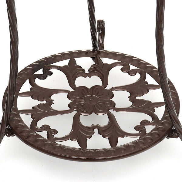 Garden Balcony Indoor Wrought Iron Flower Pot Stand Plants Shelf Rack Holder Shelves