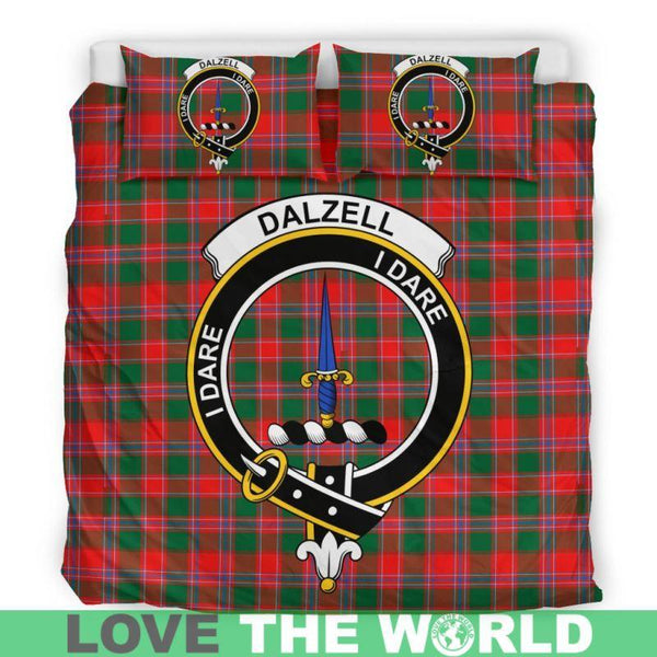 Dalziel Modern Clan Badge Tartan Bedding Set K7
