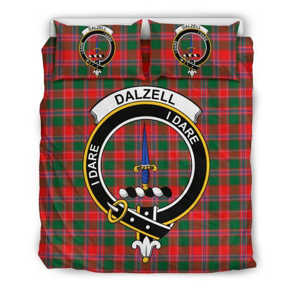 Dalziel Modern Clan Badge Tartan Bedding Set K7