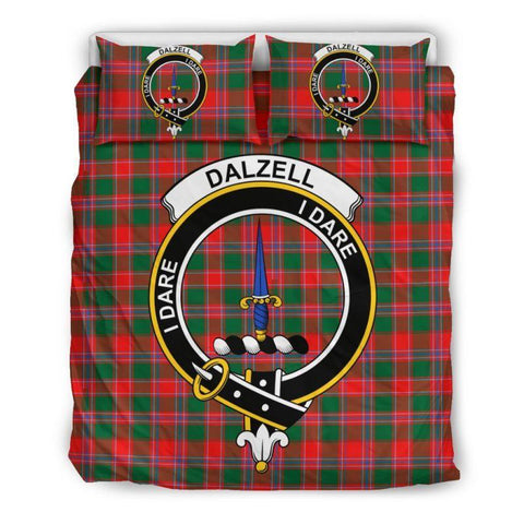 Dalziel Modern Clan Badge Tartan Bedding Set K7