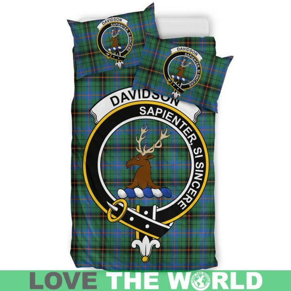 Davidson Ancient Clan Badge Tartan Bedding Set K7