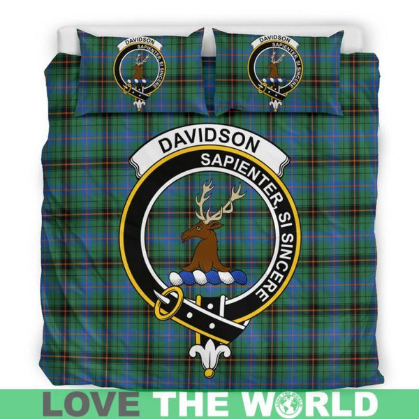 Davidson Ancient Clan Badge Tartan Bedding Set K7