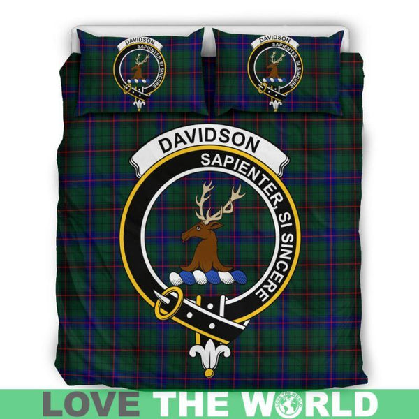 Davidson Modern Clan Badge Tartan Bedding Set K7
