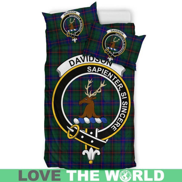 Davidson Modern Clan Badge Tartan Bedding Set K7