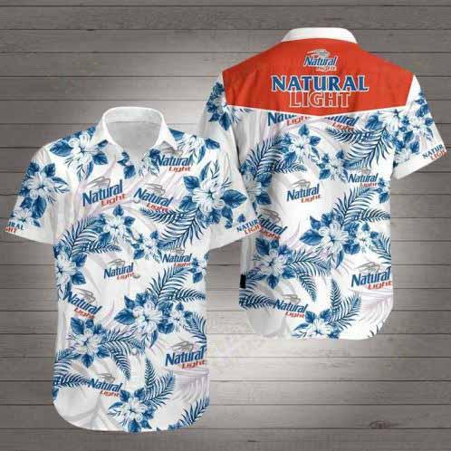 Men's Beach Liquor NATURAL LIGHT Printed Shirt