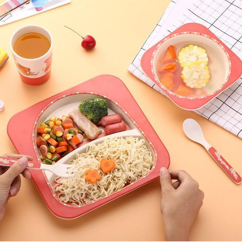 Bamboo Fibre Kids Dinnerware