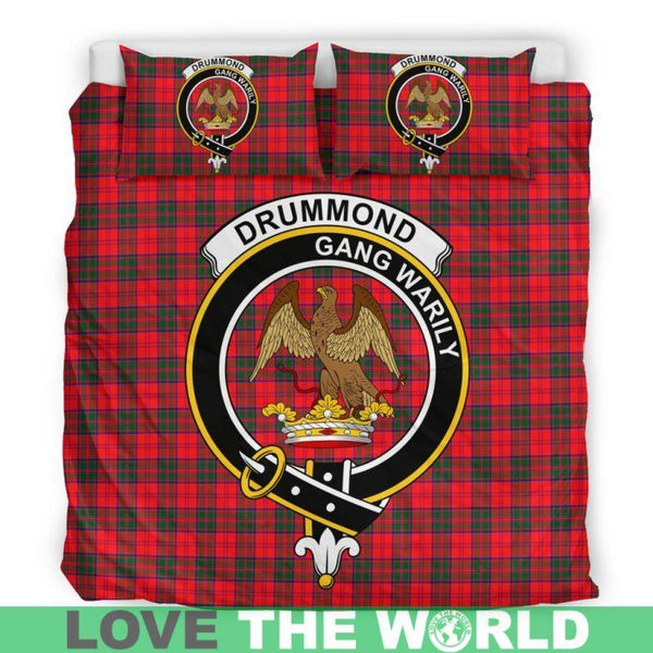 Drummond Modern Clan Badge Tartan Bedding Set K7
