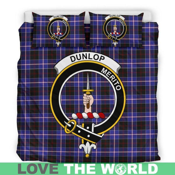 Dunlop Modern Clan Badge Tartan Bedding Set K7