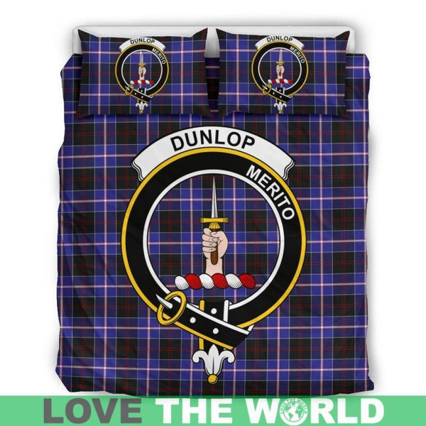 Dunlop Modern Clan Badge Tartan Bedding Set K7