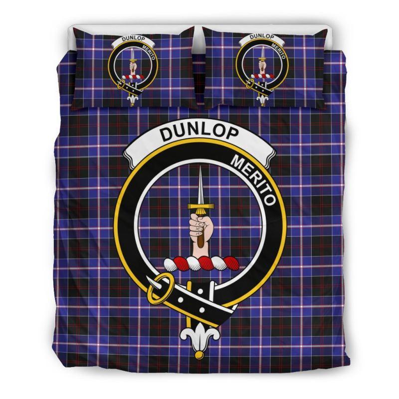 Dunlop Modern Clan Badge Tartan Bedding Set K7