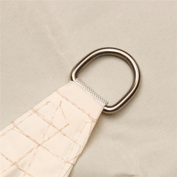 3.5x3.5M Square Sun Shade Sail Canopy Patio Garden Awning UV Block Top Shelter Beige