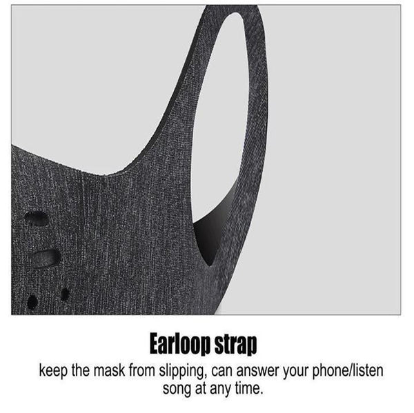 Non-medical Running/Cycling Activated Carbon Filter Washable Protection Mask