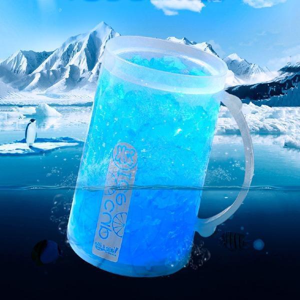 Luminous Double-layer Refrigerated Glass Beer Mug