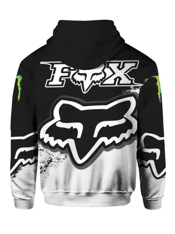 Monster Energy And Fox Racing Full Printing Hoodie