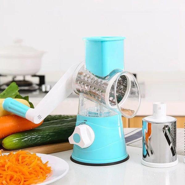 Manual Multifunctional Round Mandoline Slicer Potato Cheese Vegetable Cutter Slicer Kitchen Gadgets