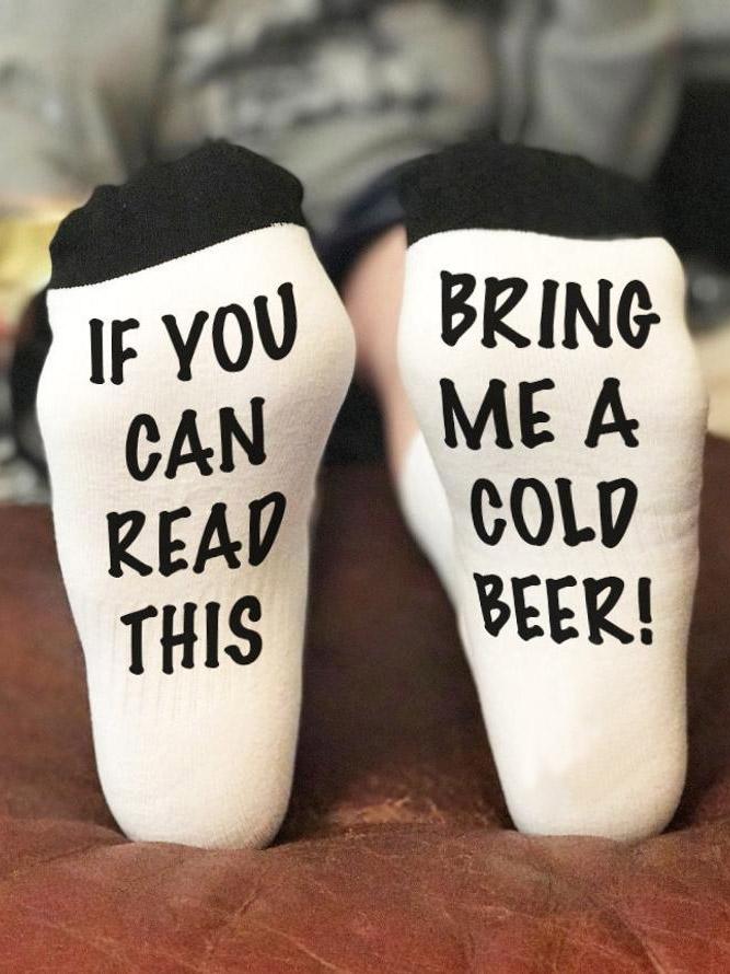 Men's Bring Me A Cold Beer Socks