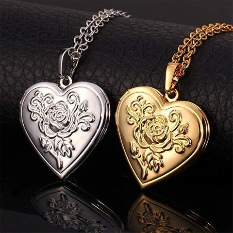 Romantic Heart Locket (Gold + Silver)