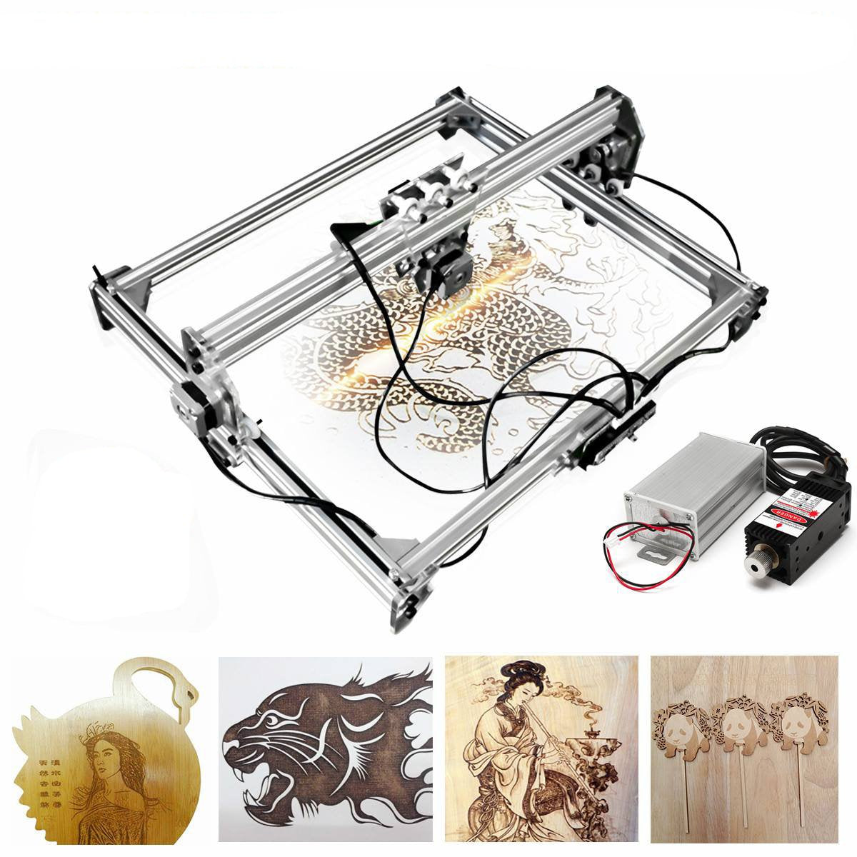 50×65cm Engraving Area 3000MW Laser Engraving Machine DIY Kit Desktop Laser Cutting