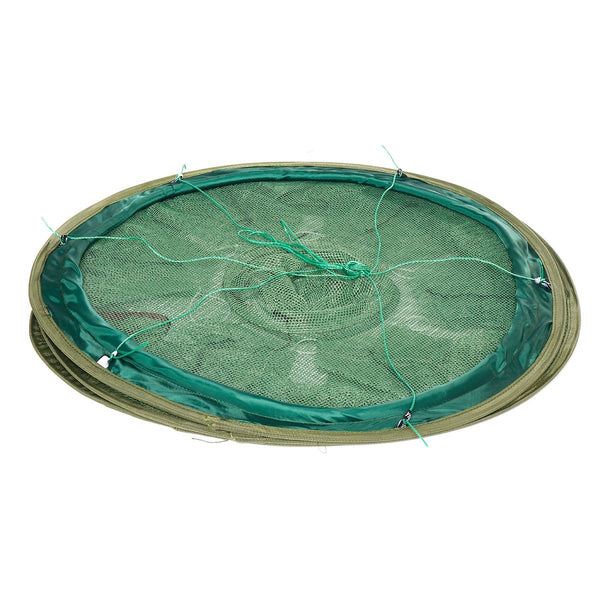 ZANLURE 8/9/13/15 Holes Foldable Double Layer Fishing Net Fish Shrimp Fishing Trap Cast Net