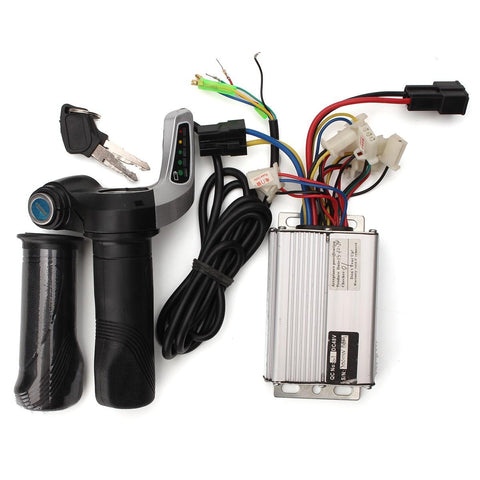 48V 1000W Electric Bike Motor Scooter Speed Controller w/Throttle Twist Grips
