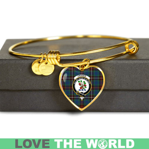 Fraser Hunting Ancient Tartan Golden Bangle - Bn