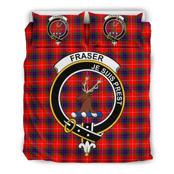 Fraser Of Lovat Modern Clan Badge Tartan Bedding Set K7