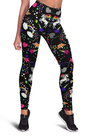 Unicorn and Rainbow Full-print Leggings