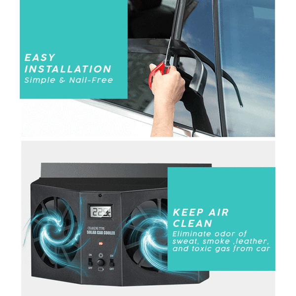 Cool Solar Car Exhaust Heat Exhaust Fan