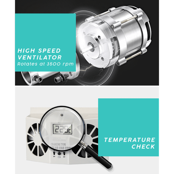 Cool Solar Car Exhaust Heat Exhaust Fan