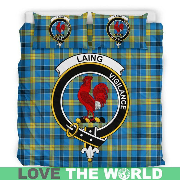Laing Clan Badge Tartan Bedding Set K7