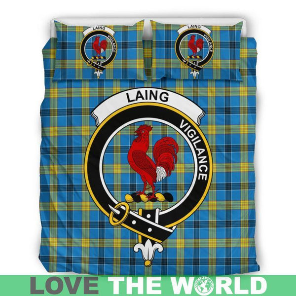 Laing Clan Badge Tartan Bedding Set K7