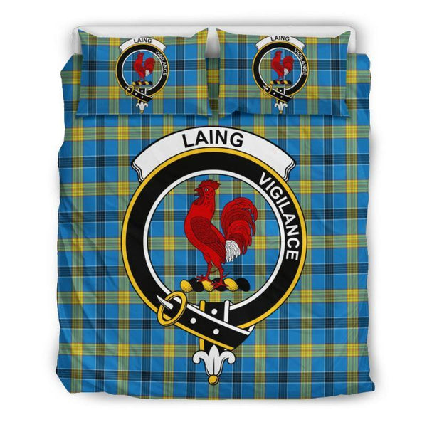 Laing Clan Badge Tartan Bedding Set K7