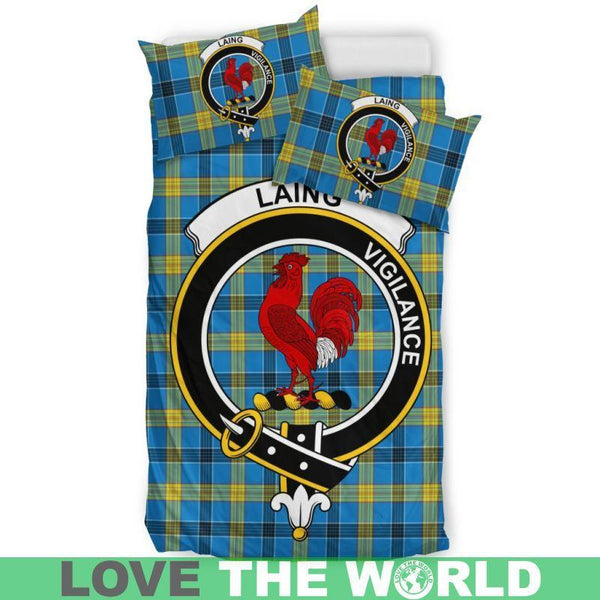 Laing Clan Badge Tartan Bedding Set K7