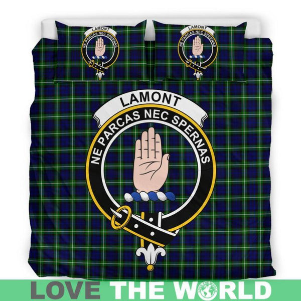 Lamont Modern Clan Badge Tartan Bedding Set K7