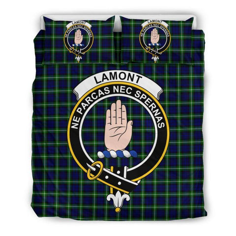 Lamont Modern Clan Badge Tartan Bedding Set K7