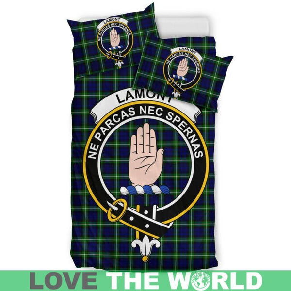 Lamont Modern Clan Badge Tartan Bedding Set K7