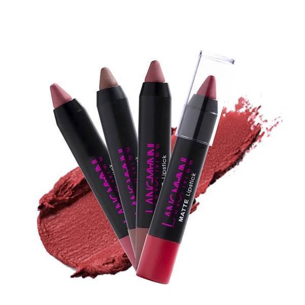 Long-Lasting Waterproof Matte Lipstick (12 Pcs/set)