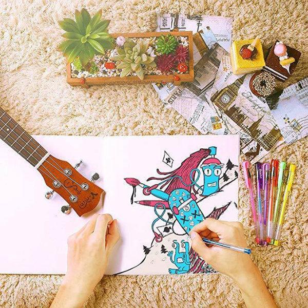 Glitter Gel Pens for Adult Coloring Books