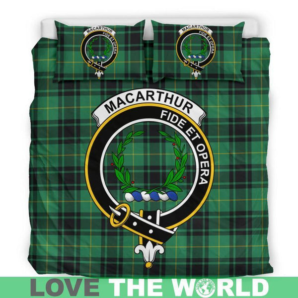 Macarthur Ancient Clan Badge Tartan Bedding Set K7