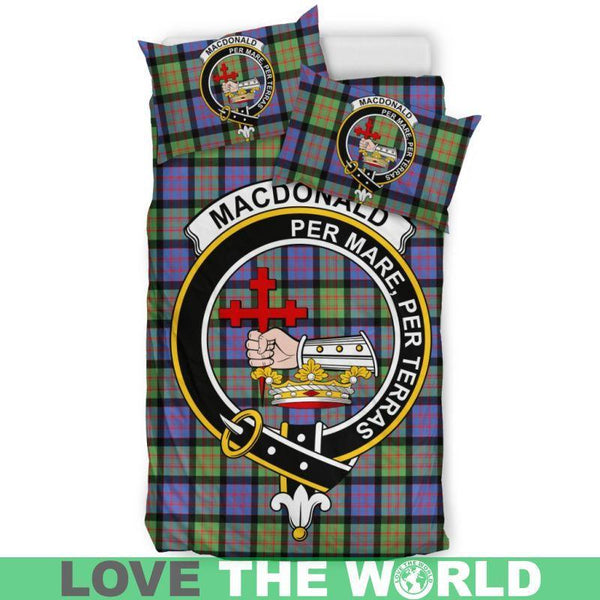 Macdonald Ancient Clan Badge Tartan Bedding Set K7