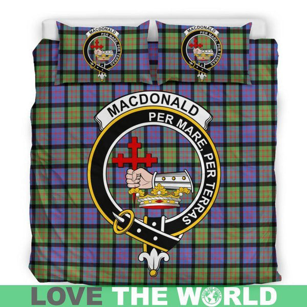 Macdonald Ancient Clan Badge Tartan Bedding Set K7
